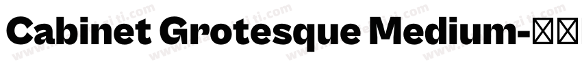 Cabinet Grotesque Medium字体转换